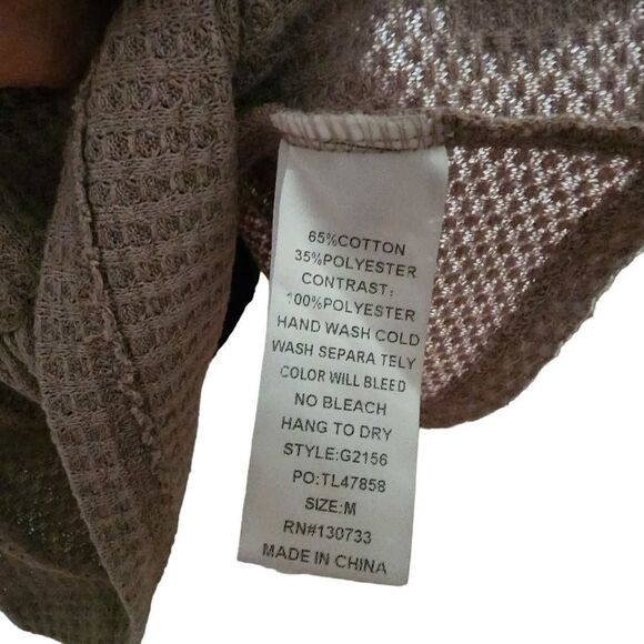 Umgee Medium Patchwork 3/4 Sleeve Top - Picture 7 of 10